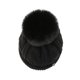 thumbnail image 3 of Minnieouse Gorro de punto de invierno, orejeras gruesas con bola de pelo, turbante de Color sólido, gorro elástico para montar en la nieve, esquí, gorros Sombreros Negro Minnieouse AP012831-05, 3 of 6