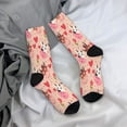 thumbnail image 5 of Lsque cow bull with flower and heart Printed Men's Crew Socks, Soft Durable Breathable Moisture-Wicking with Odor Control Cotton socks, 5 of 6