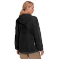 thumbnail image 2 of Little Donkey Andy Women's Full Zip Sun Protection Hoodie Jacket Long Sleeve Shirt Running Hiking Golf Water Repellent UPF50 Black X-Large, 2 of 7
