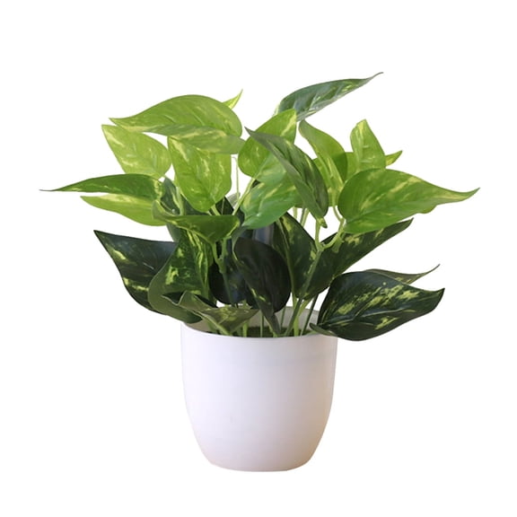 KGJQ 8.66” Artificial Bonsai Plant White Vase