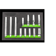 VIM Tools MSPM100 Magnetic Spark Plug Master Set 12 Piece 3 8 Inch Drive
