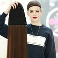 thumbnail image 5 of Womens Winter Hat Mens Hats Hat Wig Knit With Long Straight Wig Hat Dismountable Warm Cap for Winter Thickened Cold Hat, 5 of 6