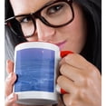 thumbnail image 2 of 3drose, Moon Over Frozen Disko Bay, Disko Island in the Background. Greenland, 11oz Two-tone Red Mug, 2 of 6