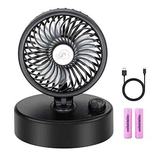 Comlife Oscillating Desk Fan Rechargeable Battery Operated Fan Mini Personal Cooling Fan 5001