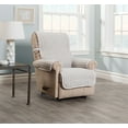 thumbnail image 3 of Innovative Textile Solutions 1-Piece Harper Striped Recliner Furniture Cover Slipcover, Natural, 3 of 5