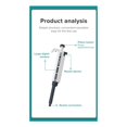 thumbnail image 2 of Micropipette Laboratory Automatic Pipette Digital Adjustable Plastic Pipette Chemistry Laboratory Equipment B, 2 of 5