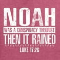 thumbnail image 5 of Wild Bobby Noah Was A Conspiracy Theorist Inspirational/Christian Unisex Crewneck Graphic Sweatshirt, Vintage Heather Red, Medium, 5 of 5