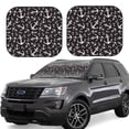 thumbnail image 6 of Kdxio Anchors Print 2-Piece Sun Shade Front Windshield - Foldable Car Front Window Sunshades for Most Sedans SUV Truck, 6 of 6