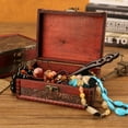 thumbnail image 1 of Fridja Jewelry Box Vintage Wood Handmade Box With Mini Metal Lock For Storing Jewelry T, 1 of 5