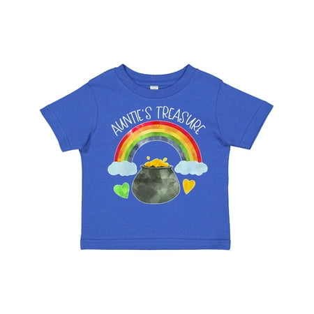 

Inktastic Auntie s Treasure St. Patrick s Day Rainbow and Gold Gift Toddler Boy or Toddler Girl T-Shirt