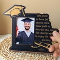thumbnail image 2 of Graduation Picture Frame - Graduation Photo Frame Holder - Graduation Gifts - Graduation Party Decorations - Wooden Graduation Photo Frame Desktop Ornament, Black, 2 of 7