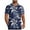 Blue, variant on Xixinqiwan No Boundaries Men's Wrinkle Free Hawaiian Shirt Short Sleeve Button Down Beach Wedding Shirt Casual Resort Blouse Tee