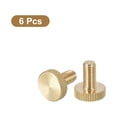 thumbnail image 3 of Unique Bargains Vis Moletées pour Pouce M6x12mm, Lot de 6 Vis Planes pour Pouce en Laiton à Tête Moletée Boulons, 3 of 5