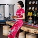 thumbnail image 1 of Vestido cheongsam de mujer largo de talla grande retro de rendimiento mejorado vestido cheongsam de uso diario, 1 of 6