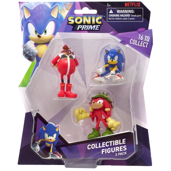 Sonic The Hedgehog Series 1 Sonic, Knuckles & Dr. Eggman Mini Figure 3-Pack