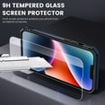 thumbnail image 5 of for iPhone 14 Case & iPhone 13 Case with Camera Cover Slide, Built-in 360° Rotating Kickstand & Tempered Glass Screen Protector Shockproof Case for iPhone 14 & iPhone 13 6.1 inch, Navy Blue, 5 of 14