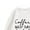 White, variant on Coffee Baggy Sweater Kinda Day Sweatshirts for Women 2025 Long Sleeve Crewneck Coffee Season Sweatshirt Pullover Tops