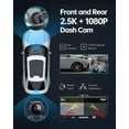 thumbnail image 4 of CAIHONG Portable 10.26" Wireless Carplay Screen & Android Auto with Adjustable & Detachable Mount, 2.5K Dash Cam & 1080P Backup Camera, HD IPS Touchscreen, GPS Navigation, Bluetooth, Car Stereo, Radio, 4 of 6