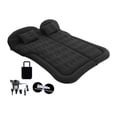thumbnail image 2 of Colchón Inflable para Automóvil, Almohada de Aire Ergonómica, Set de Descanso para Viajes en Coche Negro, 2 of 9