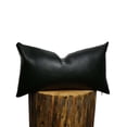 thumbnail image 6 of Yesfashion Faux Leather Pillow Covers, Modern Decorative Solid Lumbar Throw Pillow Covers for Bedroom Living Room, 6 of 9