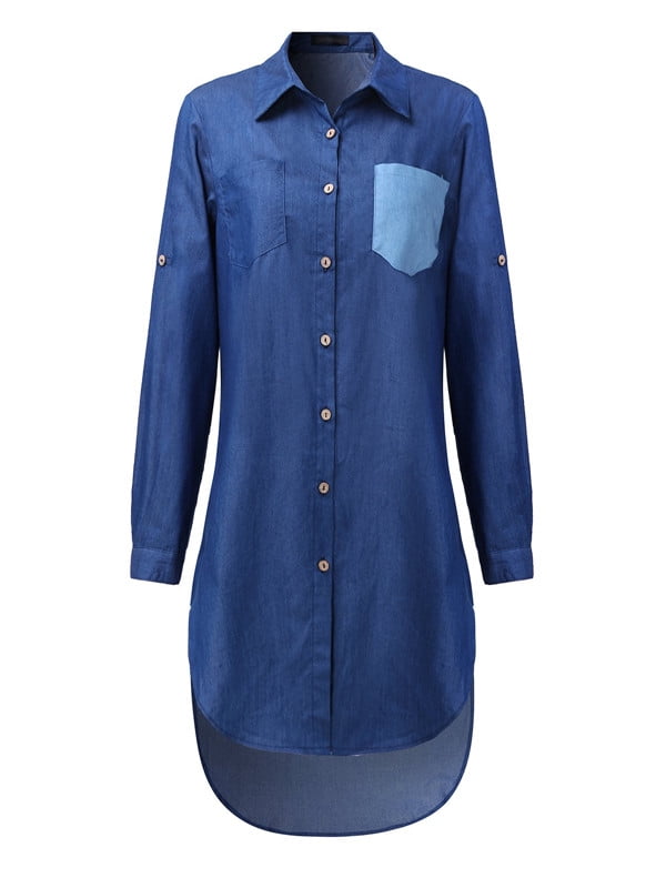 womens denim shirt walmart