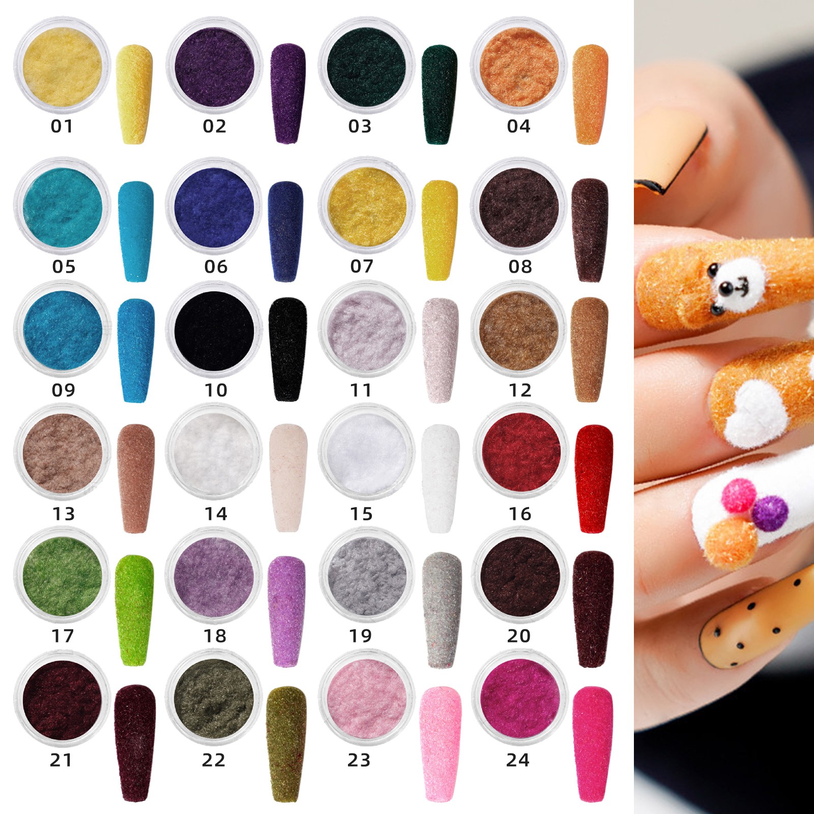 CENGZISHU 12 Color Dip Nail Polish Nail Dip Powder Chisel Acrylic ...