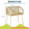thumbnail image 2 of Hamster Cage with Legs, 40" L x 20" W x 47.5" H Large Hamster Habitats Enclosure with Acrylic Window & Openable Top ,Small Animal Cage  Chew Proof for Guinea Pig, Chinchilla, Gerbil, 2 of 6