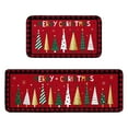 thumbnail image 2 of Horivan Christmas Kitchen Rug Non Slip Water Absorbent L Shape Floor Mats Holiday Decor for Kitchen Sink Front Festive Home Accents, 2 of 6