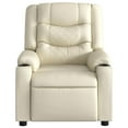 thumbnail image 5 of vidaXL Massage Recliner Chair Cream Faux Leather, 5 of 5