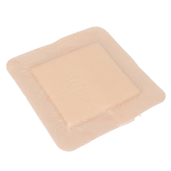 Silicone Foam Dressing, 2 Shapes Are Available Prevent Secondary Damage Soft Silicone Foam Wound Dressing Pads With Border Adhesive Waterproof For Wound Care 10 X 10cm