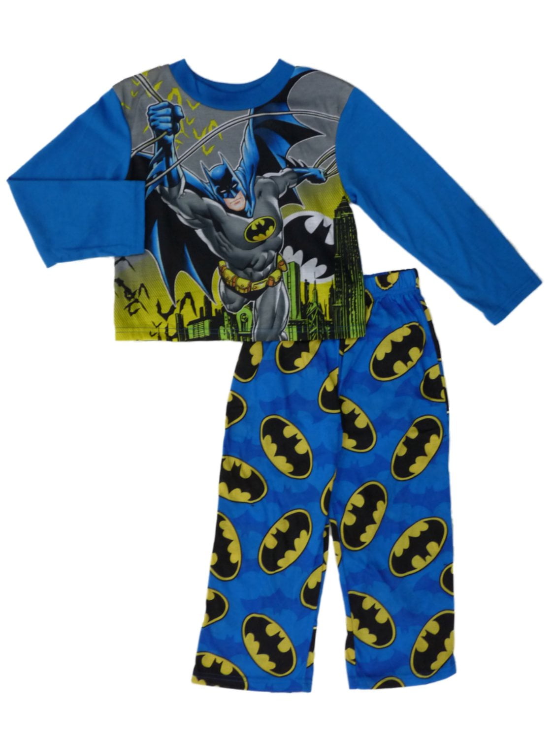 DC Comics - DC Comics Boys Blue Batman Sleepwear Superhero Pajama Set