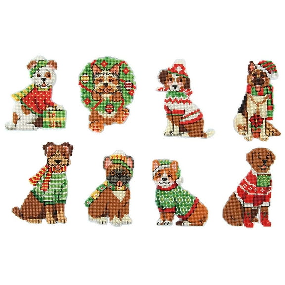 Herrschners® Bow-wow Christmas Counted Cross-Stitch Kit