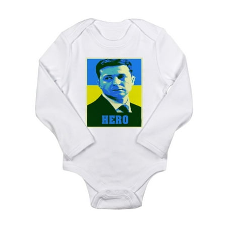 

CafePress - Ukrainian President Zelenskyy Ukraine Fl Body Suit - Long Sleeve Infant Bodysuit