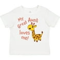 thumbnail image 3 of Inktastic My Great Aunt Loves me- cute giraffe Boys or Girls Toddler T-Shirt, 3 of 5