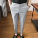 thumbnail image 3 of Pantalones de verano de talla grande para hombre, pantalones de traje rectos grises para hombre, ropa de primavera, ropa de trabajo, clásicos, elegantes, de alta calidad, baratos, 3 of 5