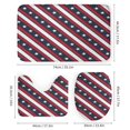 thumbnail image 3 of American Flag Stars Stripes Patriotic 4 Piece Decor Shower Curtains Sets with Non-Slip Rugs Toilet Lid Cover And Bath Mat Memorial Day Waterproof Shower Curtain for Bathroom Decor Set, 3 of 8