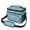 Police and Megaphone-1, variant on Police and Megaphone Blue Pattern Insulated Lunch Box for Women Men, Medium Leakproof Cooler Bag with Adjustable Strap, 10"x6.7"x8"