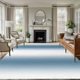 thumbnail image 2 of 5x7 Area Rugs, Blue White Ombre Non-Skid Rubber Backing Large Rectangle Rugs - Living Room Bedroom Home Office, Modern Abstract Art Farmhouse Gradient Indoor Floor Mat Carpets Washable Rug, 2 of 9
