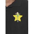 thumbnail image 5 of Steven Universe Pearl Star Cotton Polo Shirt, Black, X-Large, 5 of 6