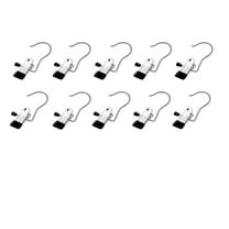 LQQBOX Boot Hanger Clips for Closet, Laundry Hanging Hooks Heavy Duty Boot Clips Boot Holder Portable Single Clip Space Saving for Pants Jeans Clothes Hats Tall Boots Towels(Silver,10 Pieces)