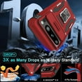 thumbnail image 2 of KOMI Case for Google Pixel 9/9 Pro with Slide Camera Cover+Screen Protector (1 Pack), Rotated Ring Kickstand Military Grade Shockproof Heavy Duty Protective Cover Red, 2 of 5