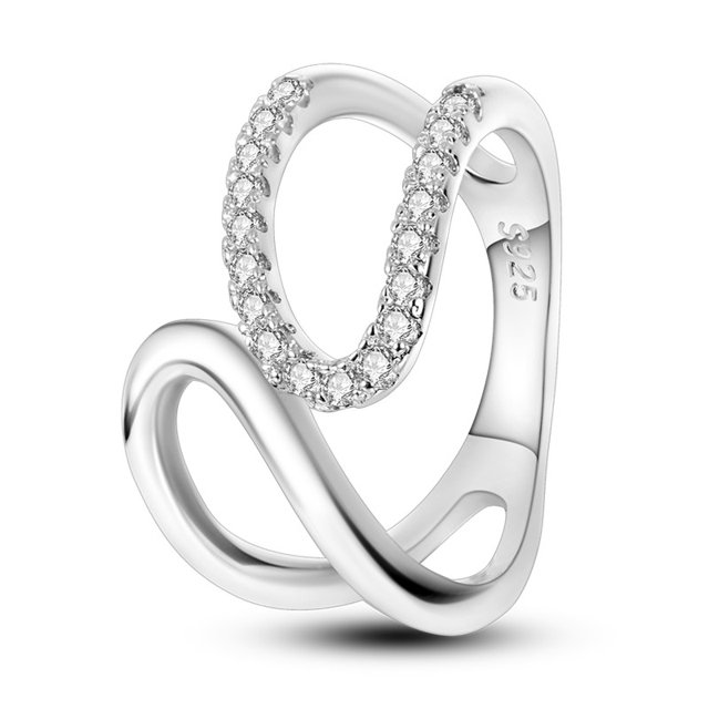 925 Silver Stackable Vintage Leaf Ring For Women Crystal S925 Bowknot Rings Original Finger Rings Anniversary Retro Jewelry YFR073 8