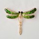 thumbnail image 4 of Guardurnaity Broche de esmalte, alfileres de aleación brillantes con diamantes de imitación, joyería moderna, regalos con forma de insecto, chal de lujo, Accesorios de disfraces Guardurnaity AP004632-00, 4 of 6
