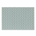 thumbnail image 1 of Floral Cutting Board, Scroll Style Pattern with Curled Leaf Motifs Abstract Modern Mosaic Tile, Decorative Tempered Glass Cutting and Serving Board, Small Size, Black Blue and White, by Ambesonne, 1 of 1