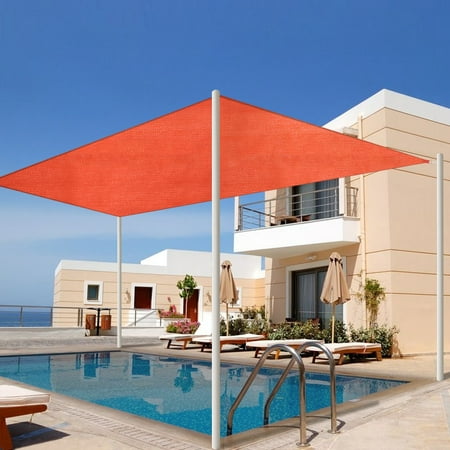 Outdoor Patio Ideas Permeable Patios Jaxpety Sun Shade Sail Permeable Rectangle Square Outdoor Patio Deck Pool Canopy UV Top, 13' x 20',Red ()