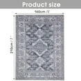 thumbnail image 6 of Machine Washable Persian Indoor Area Rugs Vintage Distressed Thin Rug Non Slip Carpet for Living Room Kitchen Dining Room (5x7, Gray), 6 of 8