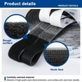 thumbnail image 4 of Holloyiver Heavy Duty Hook & Loop Tape with Adhesive Backing [0.63" x 9.8 Ft/3.3 Yards], Black Long Strong Sticky Glue Double Sided Mounting Fastening Roll Set to Create Strips for Windows, Wall, 4 of 9