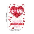 thumbnail image 2 of 3D Heart Valentine's Day Window Stickers - Sweet Removable Adhesive Decals for Home, Shopping Mall Display Windows & Party Decor, Romantic Gift for Loved Ones & Holiday Ambiance, 15.74*23.62in, B, 2 of 7