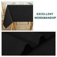 thumbnail image 5 of Turquoize FantasDecor Wrinkle Resistant and Waterproof Washable Rectangle Linen Table Clothes for Dining/Outdoor(54" X 80",Black), 5 of 7