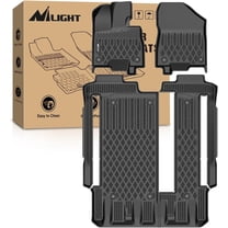Nilight TPE Floor Mats for Toyota Sienna 8 Seats 2021 2022 2023 2024 2025 All Weather Custom Fit Heavy Duty Floor Liners